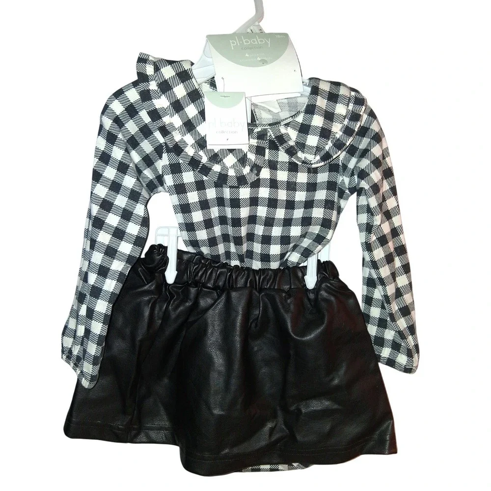 PL Baby 2 Piece Set New Top And Black‎ Skirt Girls Size 18 Months